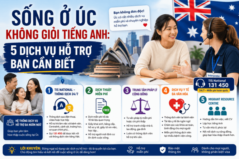 Sống ở Úc không giỏi tiếng Anh: 5 dịch vụ hỗ trợ bạn cần biết