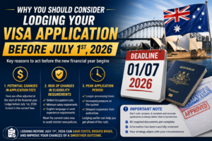 Why You Should Consider Lodging Your Visa Application Before July 1st, 2026
