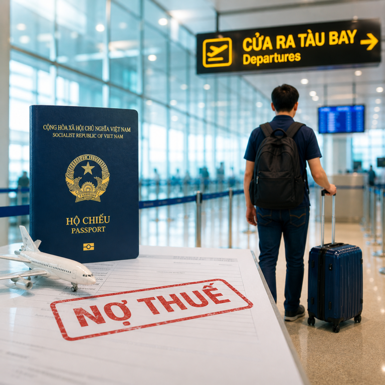 Tạm hoãn xuất cảnh vì nợ thuế từ 1 triệu: Quy định gây tranh cãi và tác động thực tế