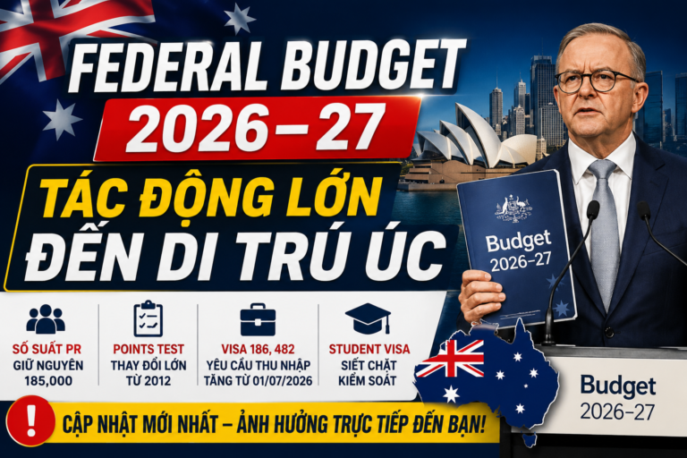 Úc Công Bố Ngân Sách Liên Bang (Federal Budget) 2026-2027: Chính Sách Di Trú Úc Bước Sang Giai Đoạn Mới