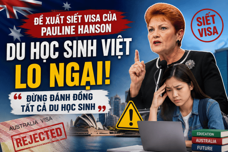 Du Học Sinh Việt Lo Ngại Trước Đề Xuất Siết Visa Du Học Của Pauline Hanson