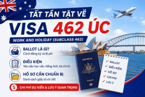 Visa Úc – Tất cả thông tin về Visa 462 (Điều kiện, quy trình Ballot và hồ sơ cần chuẩn bị chi tiết)
