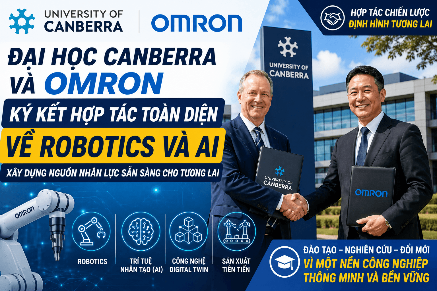 University of Canberra Partners with OMRON to Advance Robotics and Artificial Intelligence Research