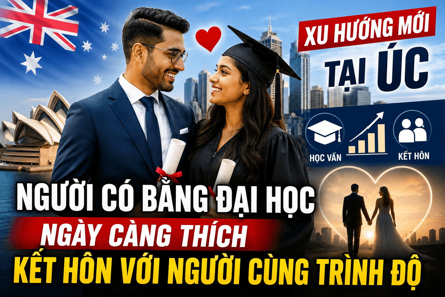 kết hôn với người cùng trình độ học vấn