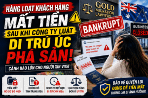 Hàng loạt khách hàng mất tiền sau khi công ty luật di trú Úc phá sản: Cảnh báo lớn cho người xin Visa