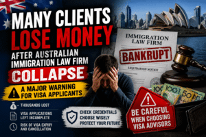 Clients Left Out of Pocket After Australian Migration Law Firm Collapse: A Wake-Up Call for Visa Applicants