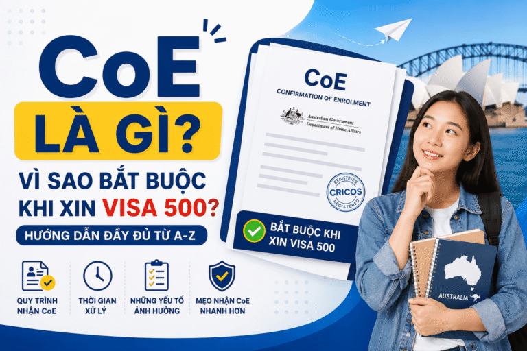CoE (Confirmation of Enrolment) Là Gì? Vì Sao Đây Là Bước Quan Trọng Trước Khi Xin Visa Du Học Úc (Visa 500)