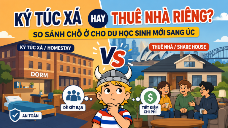 Ký Túc Xá Hay Thuê Nhà Riêng? Đâu Là Lựa Chọn Phù Hợp Khi Mới Sang Úc Du Học?