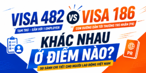 Visa 482 và Visa 186 khác nhau ở điểm nào? Hướng dẫn dễ hiểu cho người lao động Việt Nam