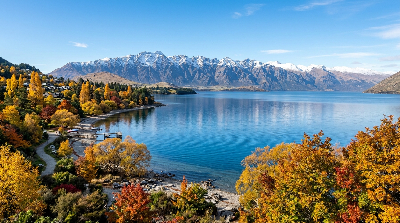 Hồ Wakatipu và dãy Remarkables Queenstown