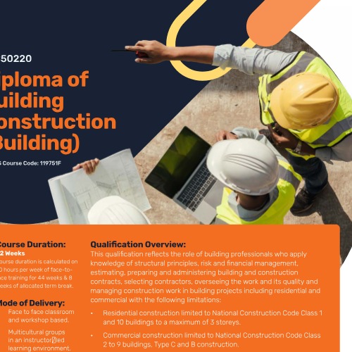 Diploma of Building and Construction (Building)
